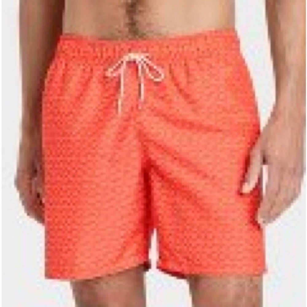 Geometric swim trunks